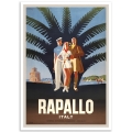 Vintage Travel Poster - Rapallo Italy